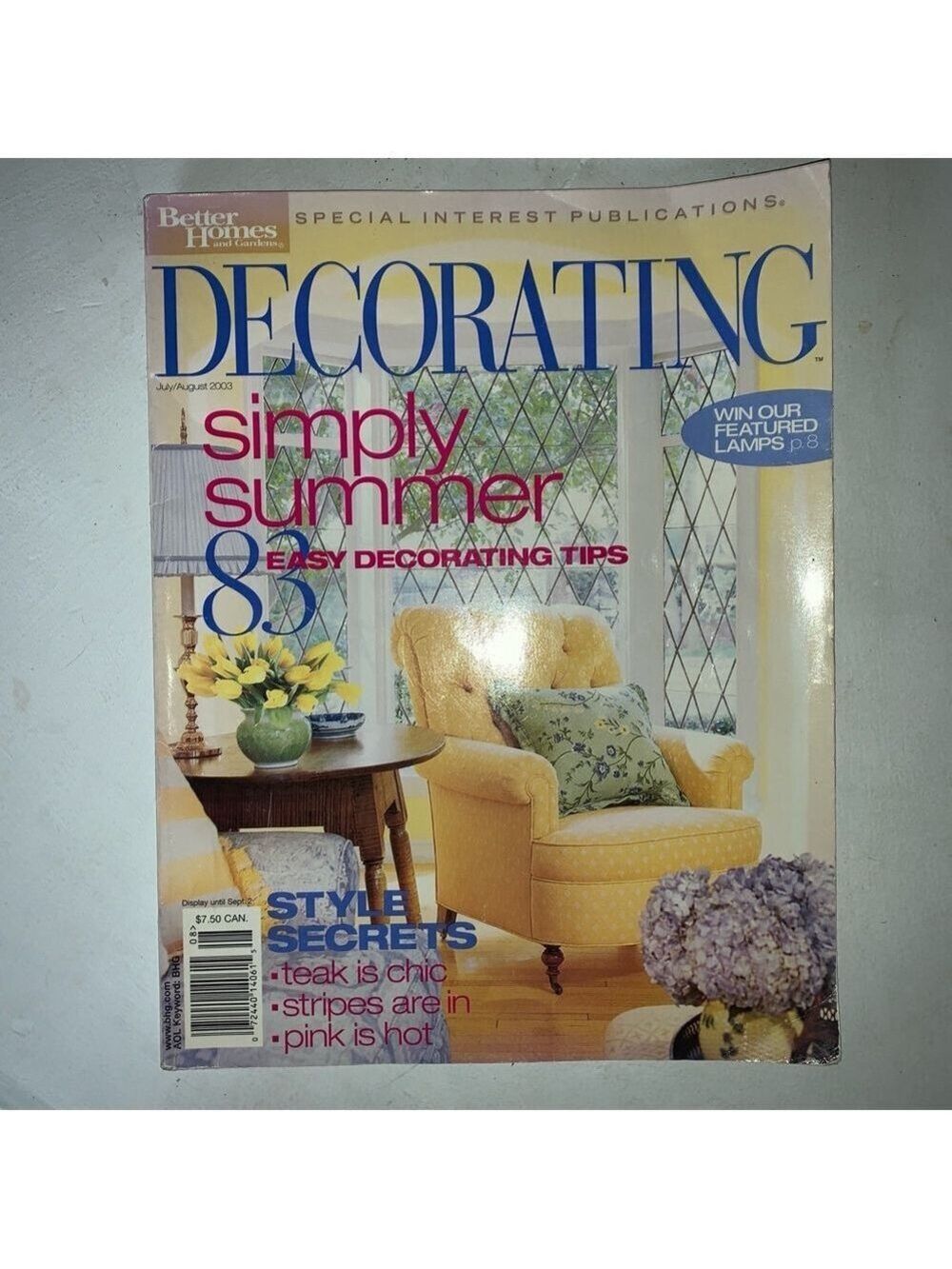 Better homes and Gardens Decorating Simply Summer Magazine July/August 2003
